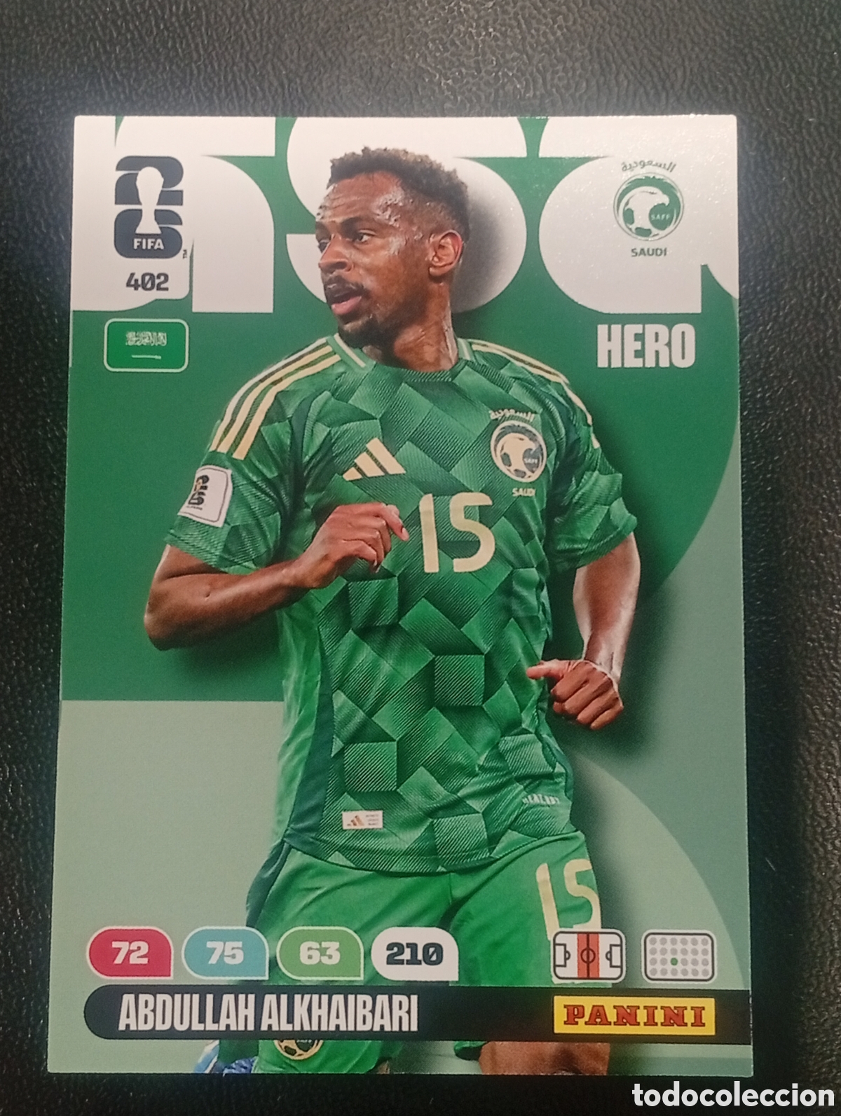 Cromos de Futebol: 402 ALKHAIBARI ARABIA SAUDI PANINI ADRENALYN MUNDIAL WORLD CUP 2026 CROMOS CARDS TOPPS USA MEX