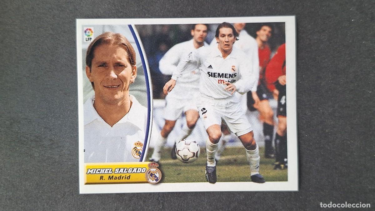 Cromos de F&uacute;tbol: L5 MICHEL SALGADO REAL MADRID LIGA ESTE 2003 2004 03 04 NUNCA PEGADO SIN PEGAR