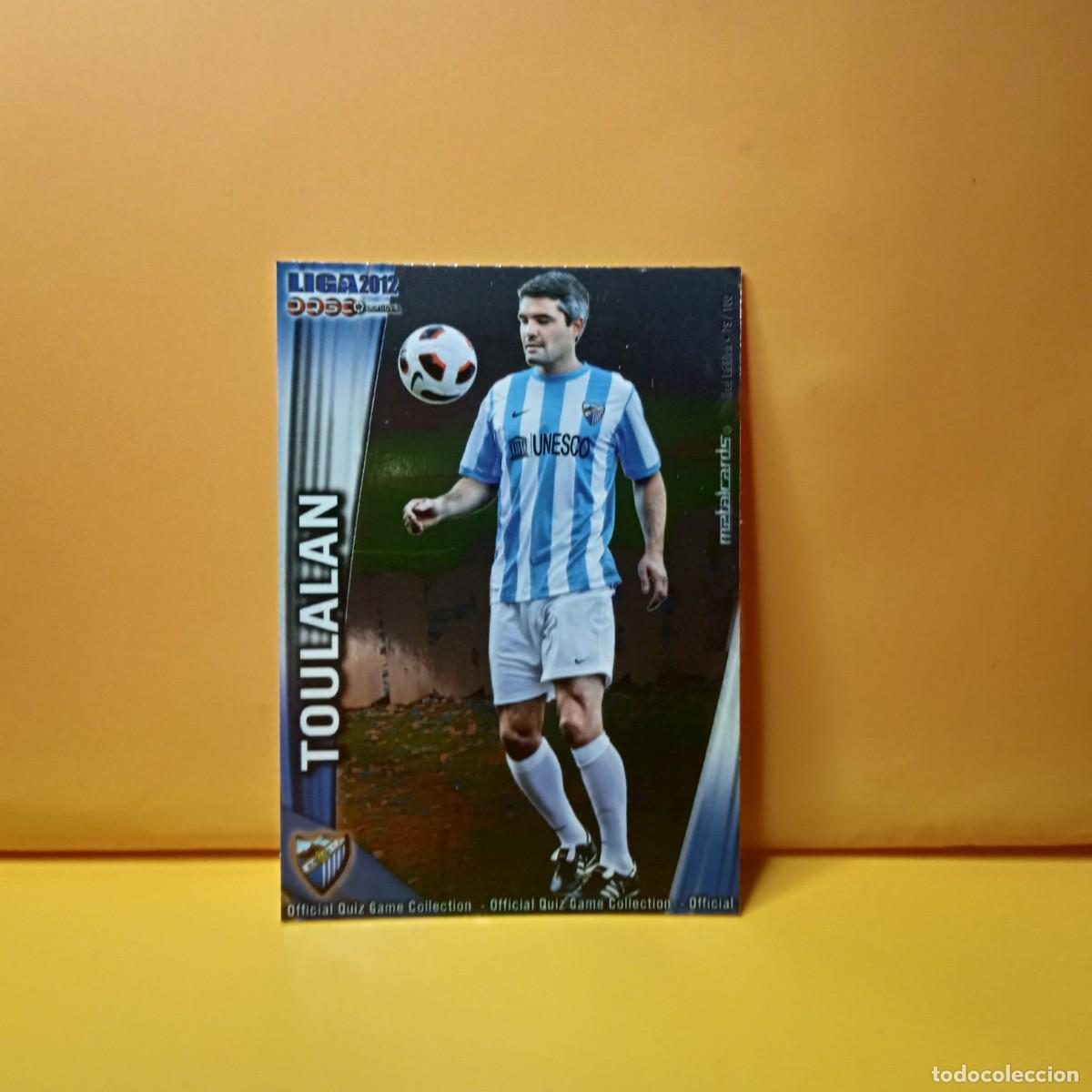 Figurine di Calcio: MUNDICROMO 2011 2012 11 12 BRILLO LISO METALCARDS M&Aacute;LAGA C.F TOULALAN 282