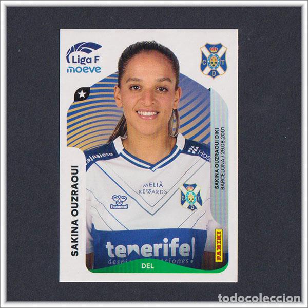Cromos de F&uacute;tbol: LIGA FEMENINA F MOEVE 2025 2026 25 26 PANINI SAKINA OUZRAOUI 121A 121 A ADEJE TENERIFE COLECCI&Oacute;N