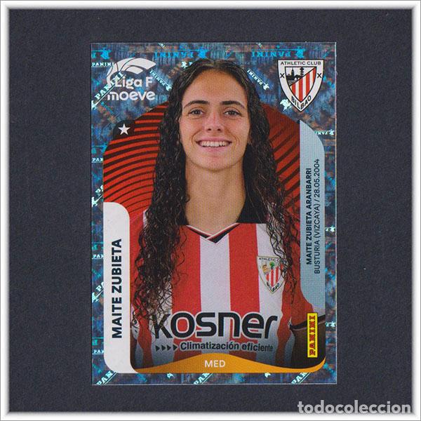 Cromos de F&uacute;tbol: LIGA FEMENINA F MOEVE 2025 2026 25 26 PANINI MAITE ZUBIETA 34 ATHLETIC BILBAO COLECCI&Oacute;N ALBUM