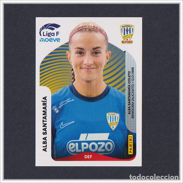 Cromos de F&uacute;tbol: LIGA FEMENINA F MOEVE 2025 2026 25 26 PANINI ALBA SANTAMAR&Iacute;A 7 ALHAMA EL POZO COLECCI&Oacute;N ALBUM