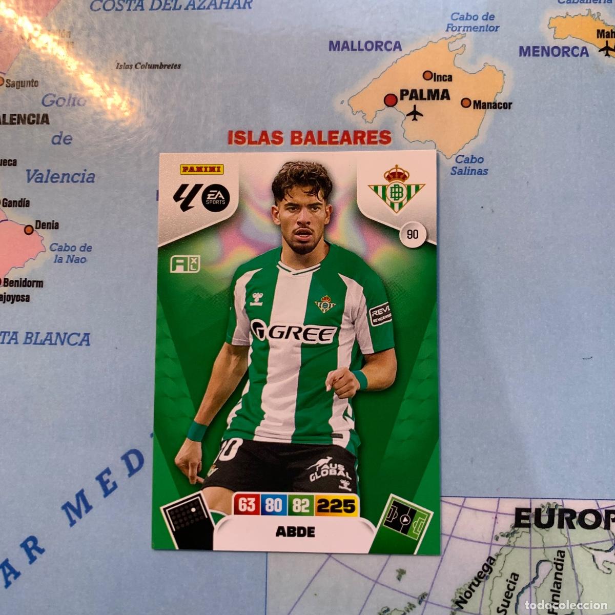 Cromos de F&uacute;tbol: Abde n&uacute;mero 90 del Betis cromo adrenalyn XL 25-26 2025-2026