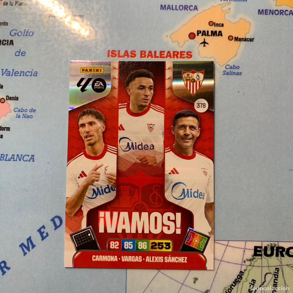 Cromos de F&uacute;tbol: Vamos n&uacute;mero 378 del Sevilla cromo adrenalyn XL 25-26 2025-2026