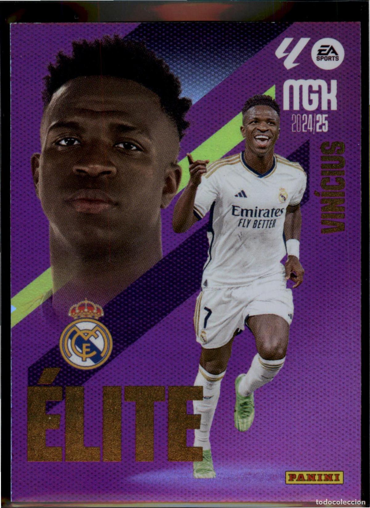 Cromos de F&uacute;tbol: Vin&iacute;cius &Eacute;lite N&ordm; 18 Real Madrid LaLiga Santander Megacracks 2024 2025 Panini 24 25