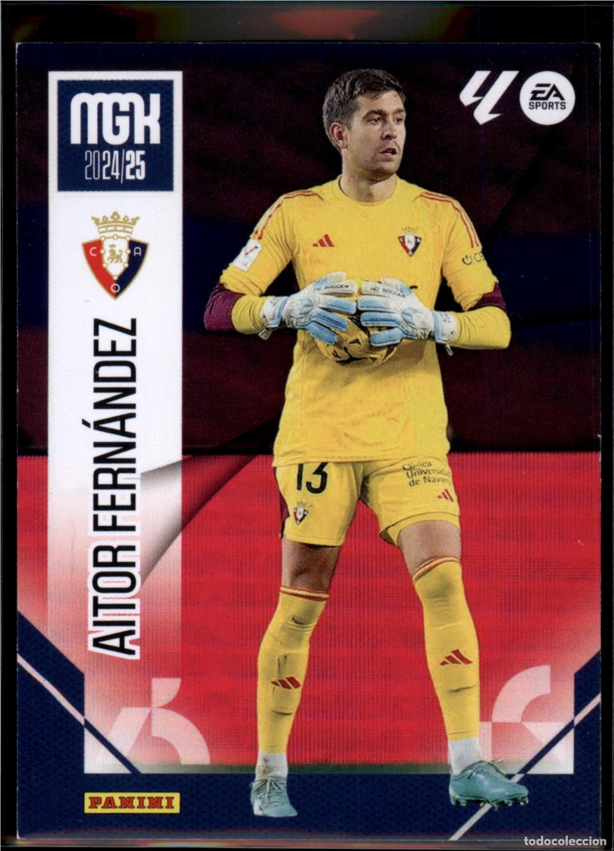 Cromos de F&uacute;tbol: Aitor Fern&aacute;ndez N&ordm; 255 CA Osasuna LaLiga Santander Megacracks 2024 2025 Panini 24 25