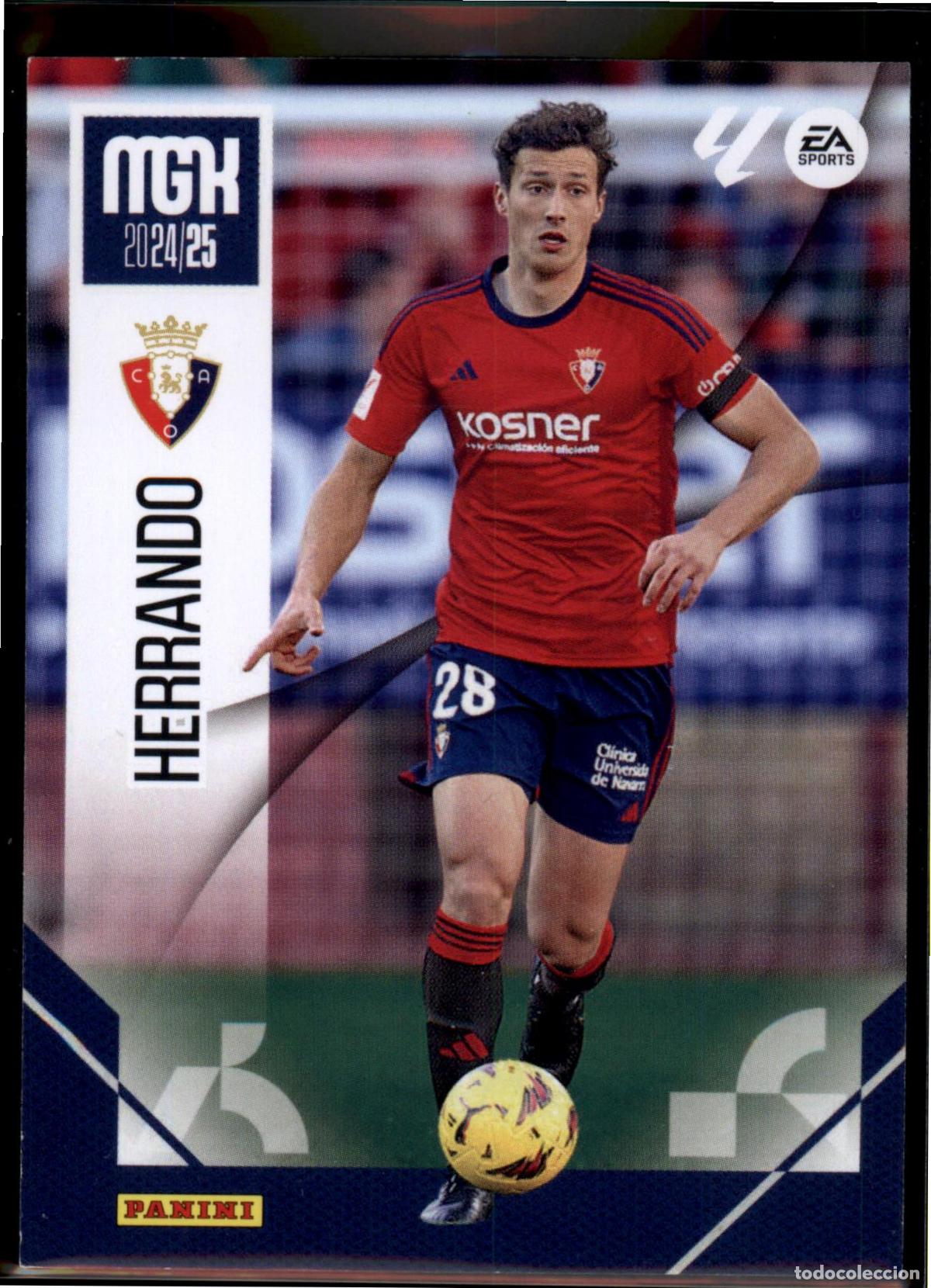 Figurine di Calcio: Herrando N&ordm; 260 CA Osasuna LaLiga Santander Megacracks 2024 2025 Panini 24 25