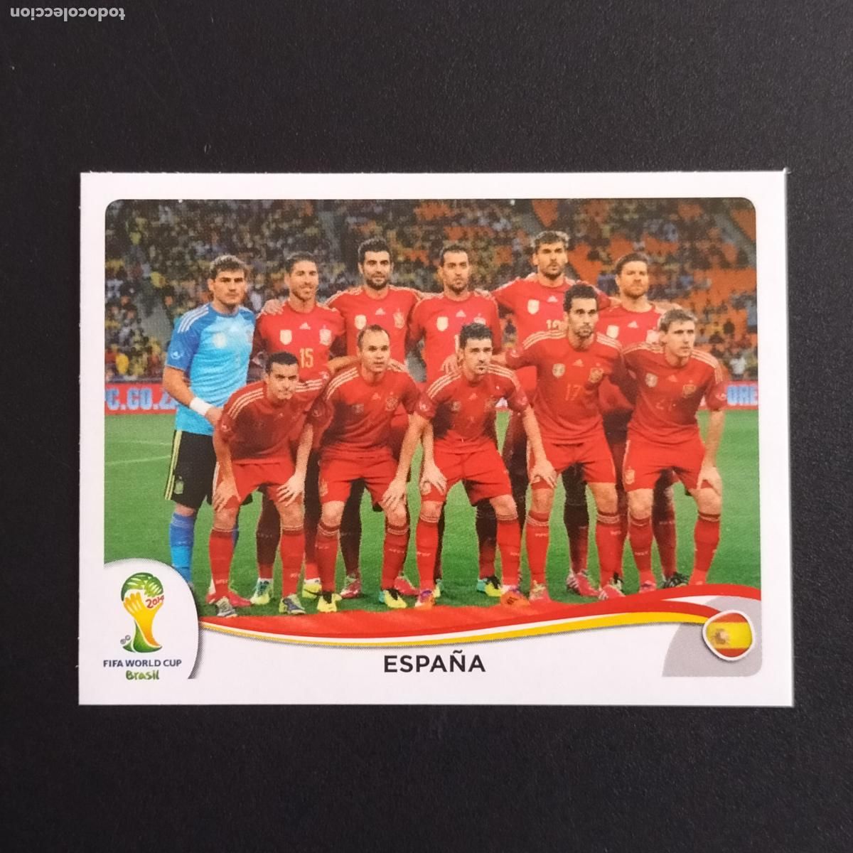 Figurine di Calcio: 109 SELECCION EQUIPO ESPA&Ntilde;A CROMOS ALBUM MUNDIAL FUTBOL 14 FIFA WORLD CUP BRASIL 2014
