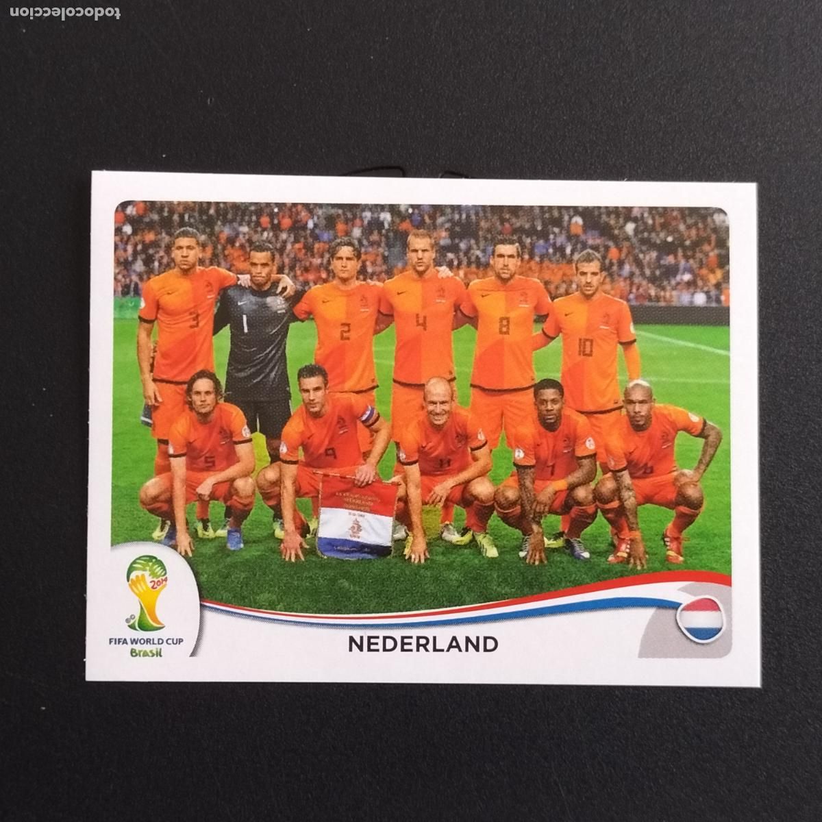 Figurine di Calcio: 128 SELECCION EQUIPO HOLANDA CROMOS ALBUM MUNDIAL FUTBOL 14 FIFA WORLD CUP BRASIL 2014