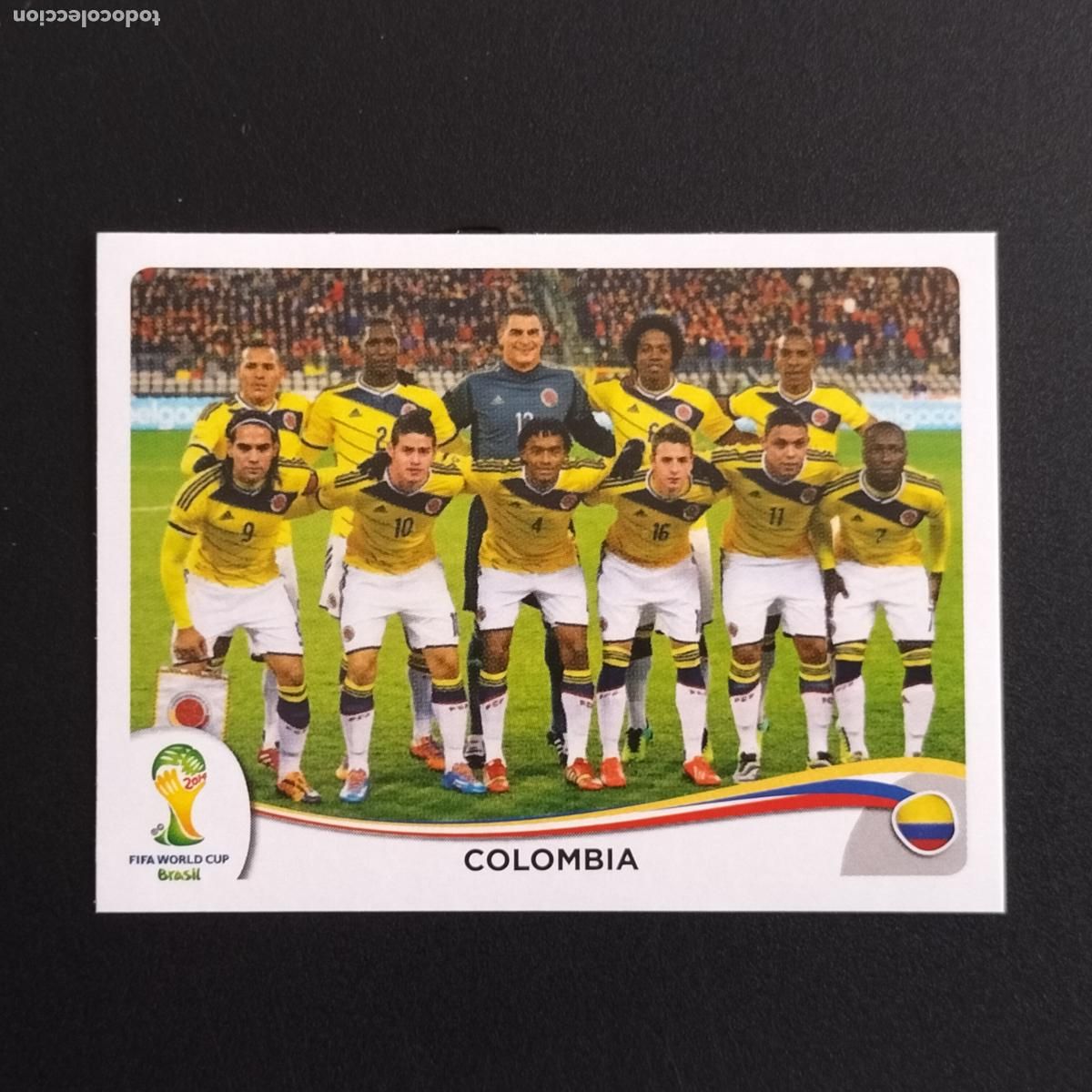 Football Stickers: 185 SELECCION EQUIPO COLOMBIA CROMOS ALBUM MUNDIAL FUTBOL 14 FIFA WORLD CUP BRASIL 2014