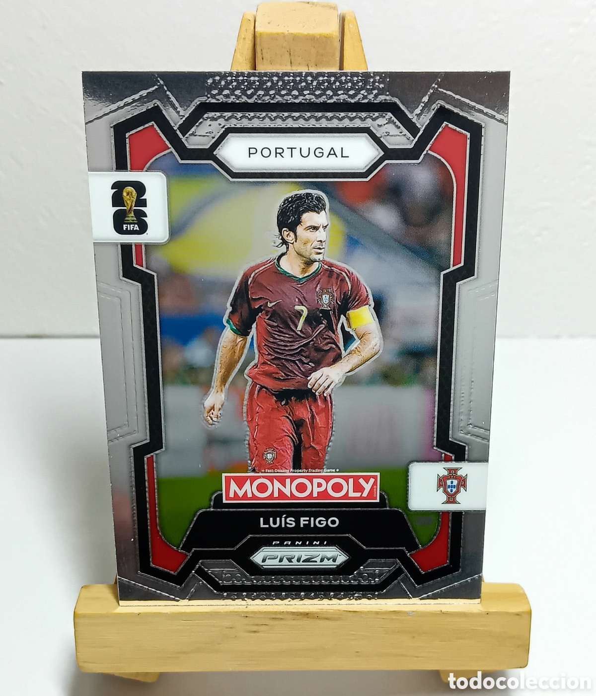 Cromos de F&uacute;tbol: FIGO 2026 PORTUGAL MONOPOLY PRIZM PANINI.