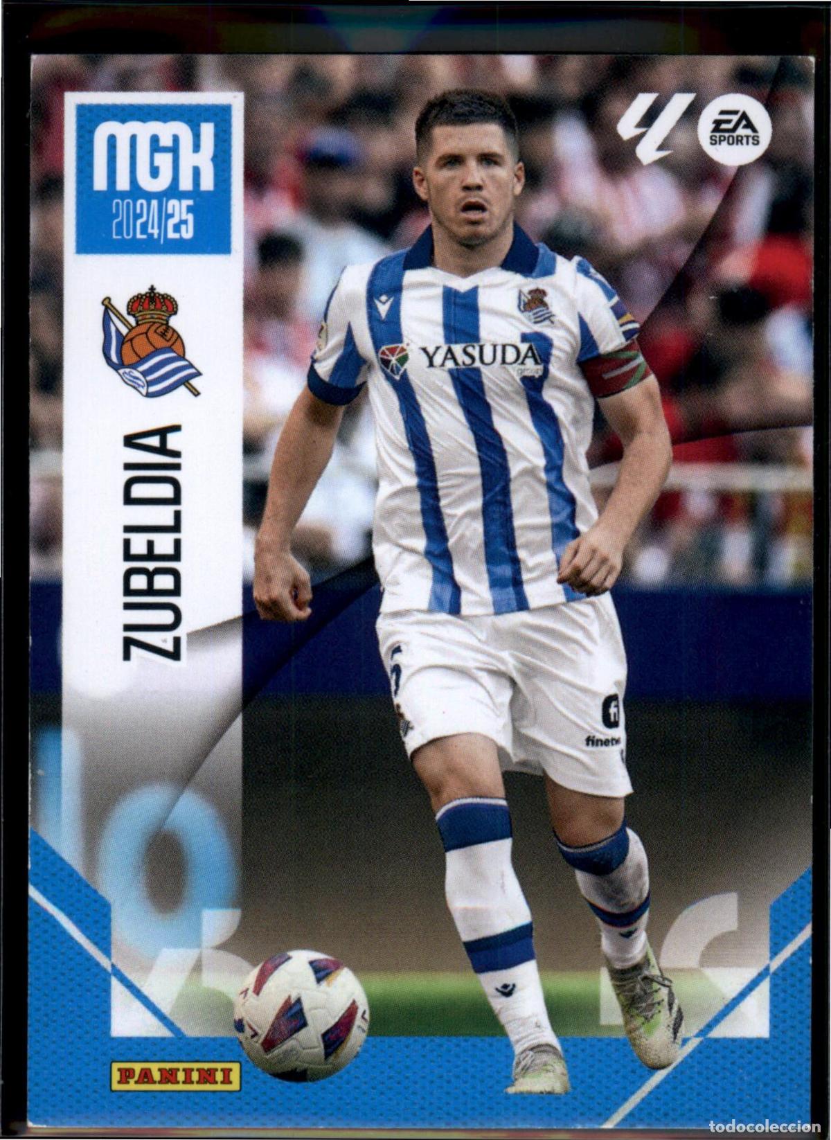 Cromos de F&uacute;tbol: Zubeldia N&ordm; 293 Real Sociedad LaLiga Santander Megacracks 2024 2025 Panini 24 25