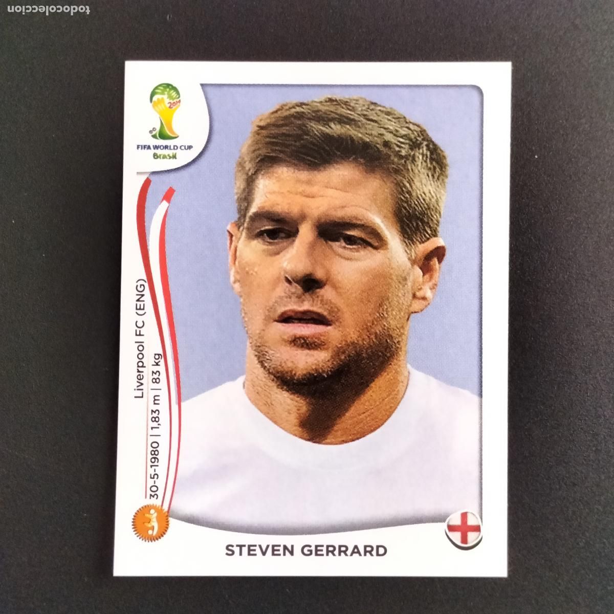 Cromos de F&uacute;tbol: 307 STEVEN GERRARD INGLATERRA CROMOS ALBUM MUNDIAL FUTBOL 14 FIFA WORLD CUP BRASIL 2014