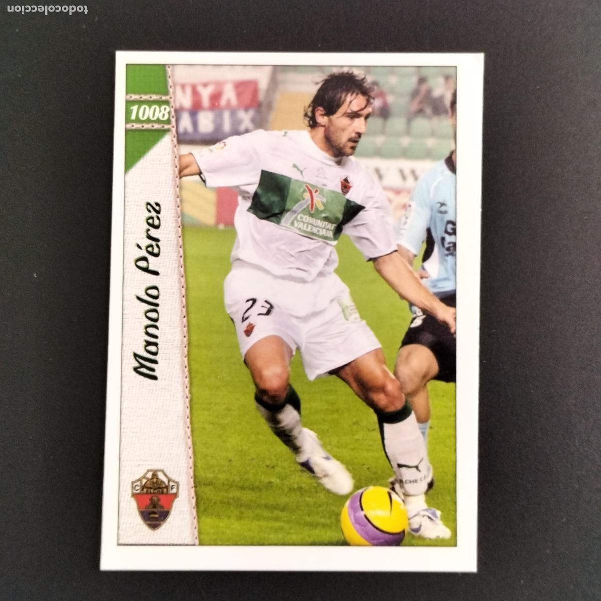 Football Stickers: CROMO 1008 MANOLO PEREZ ELCHE CROMOS ALBUM MUNDICROMO PLATINUM FICHAS LIGA FUTBOL 06-07 2006-2007