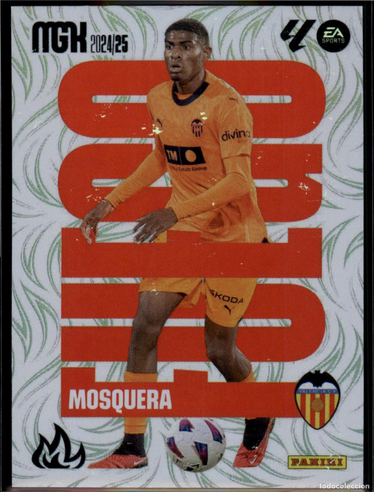Cromos de Futebol: Mosquera Fuego N&ordm; 385 Valencia CF LaLiga Santander Megacracks 2024 2025 Panini 24 25