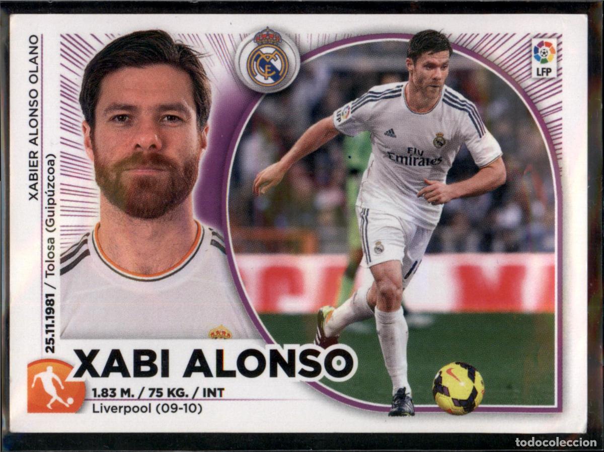 Cromos de F&uacute;tbol: Xabi Alonso N&ordm; 11 Real Madrid Liga BBVA Colecciones Este 2015 2016 Panini 15 16