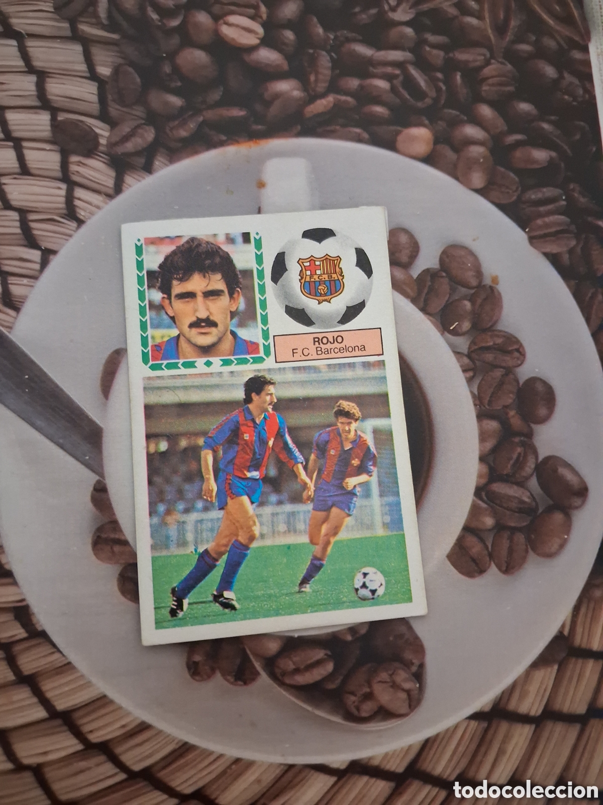 Cromos de F&uacute;tbol: Liga este 83 84 rojo fichaje N 40 del Barcelona recuperado del &aacute;lbum ver fotos