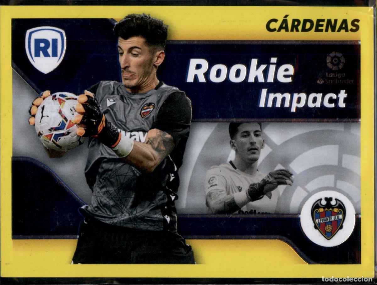 Cromos de F&uacute;tbol: C&aacute;rdenas Rookie Impact N&ordm; 4 Levante UD Liga Santander Colecciones Este 2021 2022 Panini 21 22