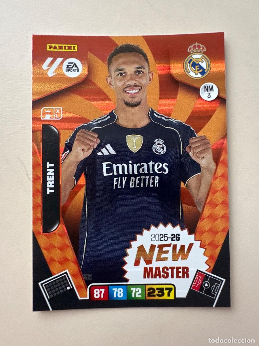 Cromos de F&uacute;tbol: NM 3 Trent Alexander-Arnold, Real Madrid, New Master, Panini Adrenalyn XL La Liga 2025 2026 25 26
