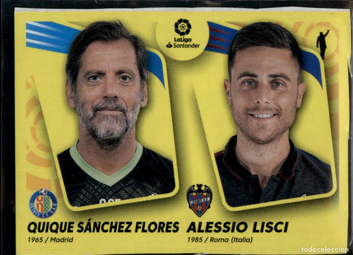 Cromos de F&uacute;tbol: Entrenadores N&ordm; 42 Levante UD Getafe CF LaLiga Santander Colecciones Este 2021 2022 Panini 21 22