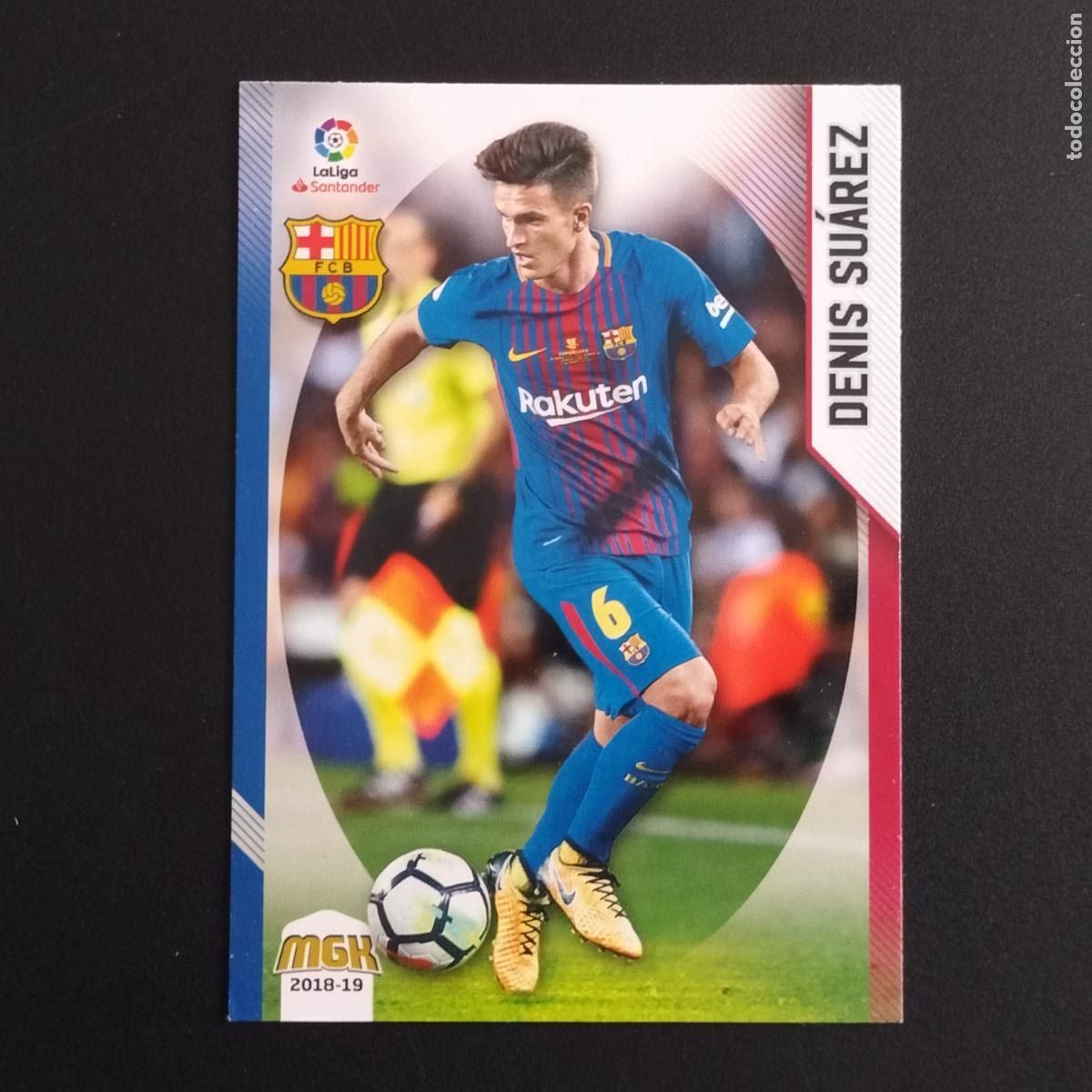 Cromos de F&uacute;tbol: MGK 96 DENIS SUAREZ FC BARCELONA CROMOS ALBUM MEGACRACKS LIGA FUTBOL 2018 2019 18 19