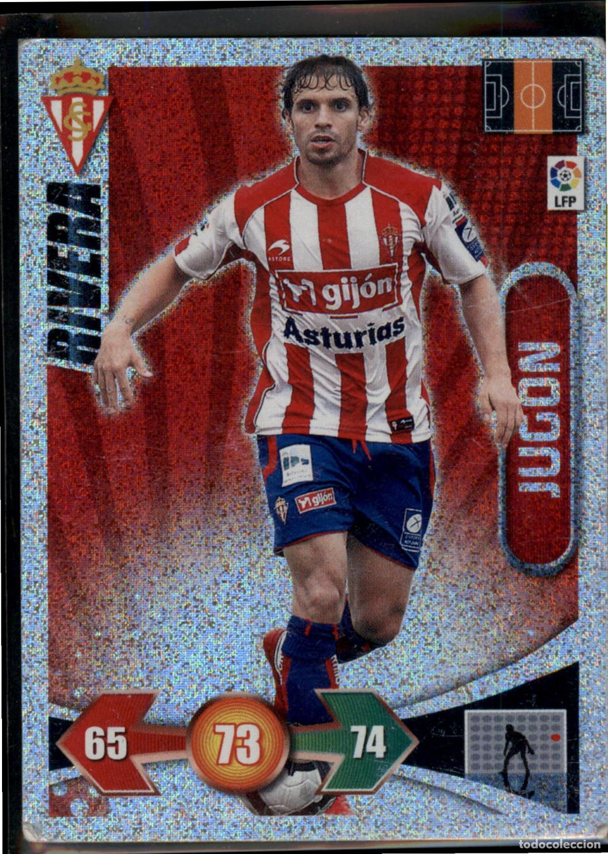 Cromos de F&uacute;tbol: Rivera Jug&oacute;n N&ordm; 374 Sporting de Gij&oacute;n Liga BBVA Adrenalyn XL 2009 2010 Panini 09 10
