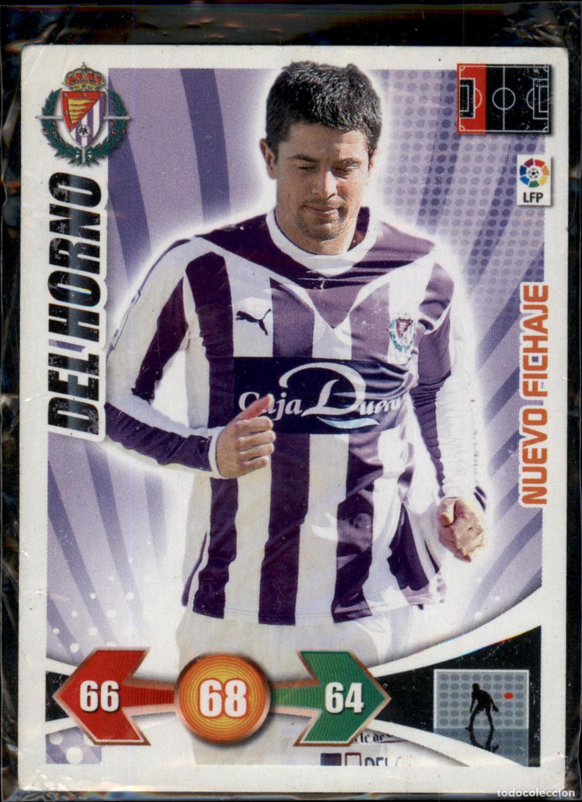 Cromos de F&uacute;tbol: Del Horno Nuevo Fichaje N&ordm; 449 Real Valladolid Liga BBVA Adrenalyn XL 2009 2010 Panini 09 10