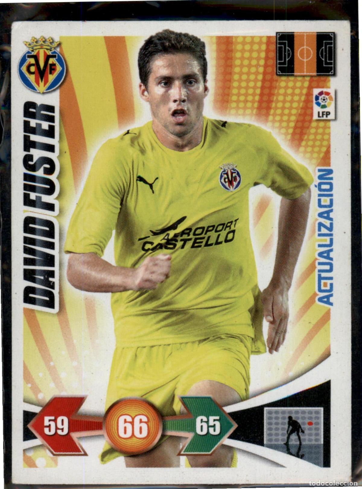 Cromos de F&uacute;tbol: David Fuster Actualizaci&oacute;n N&ordm; 438 Villarreal CF Liga BBVA Adrenalyn XL 2009 2010 Panini 09 10