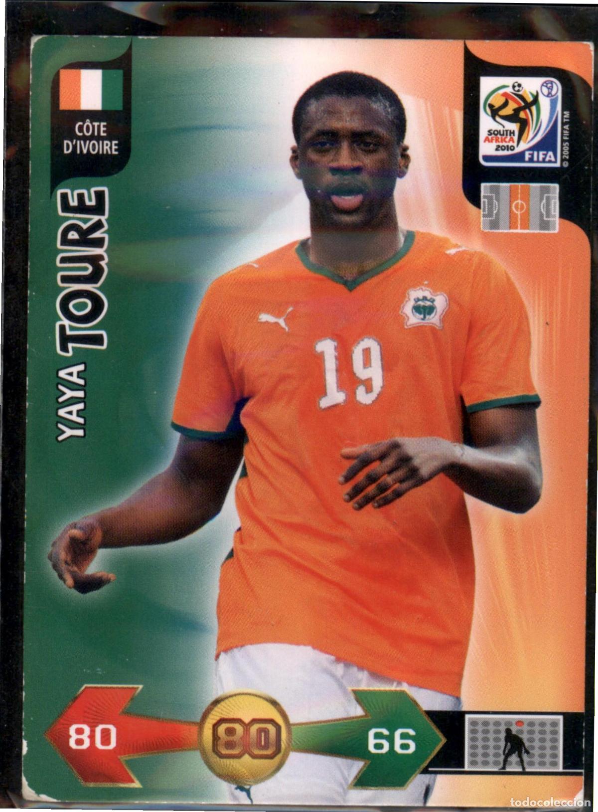 Cromos de F&uacute;tbol: Yaya Tour&eacute; N&ordm; 67 Costa de Marfil Mundial Sud&aacute;frica 2010 Panini 10 South Africa FIFA World Cup