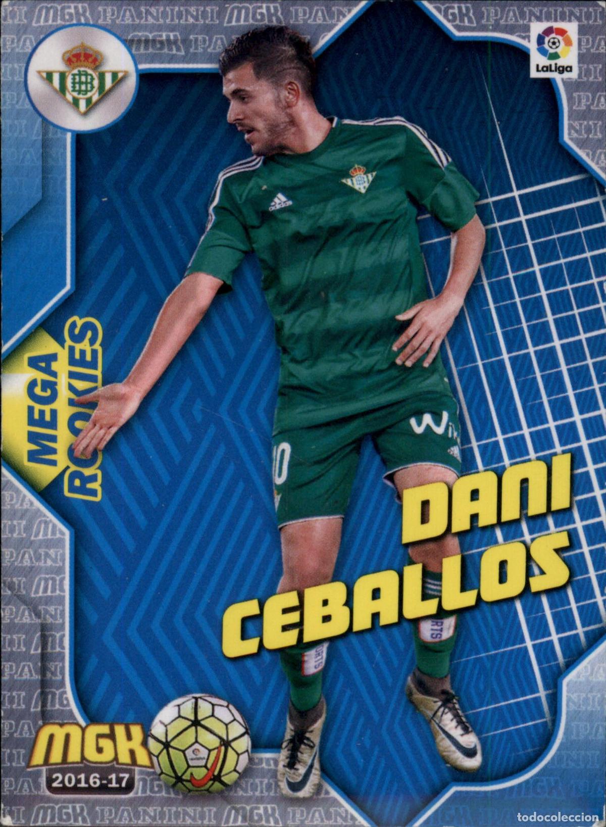 Cromos de F&uacute;tbol: Dani Ceballos Mega Rookies N&ordm; 135 Real Betis LaLiga Santander Megacracks 2016 2017 Panini 16 17