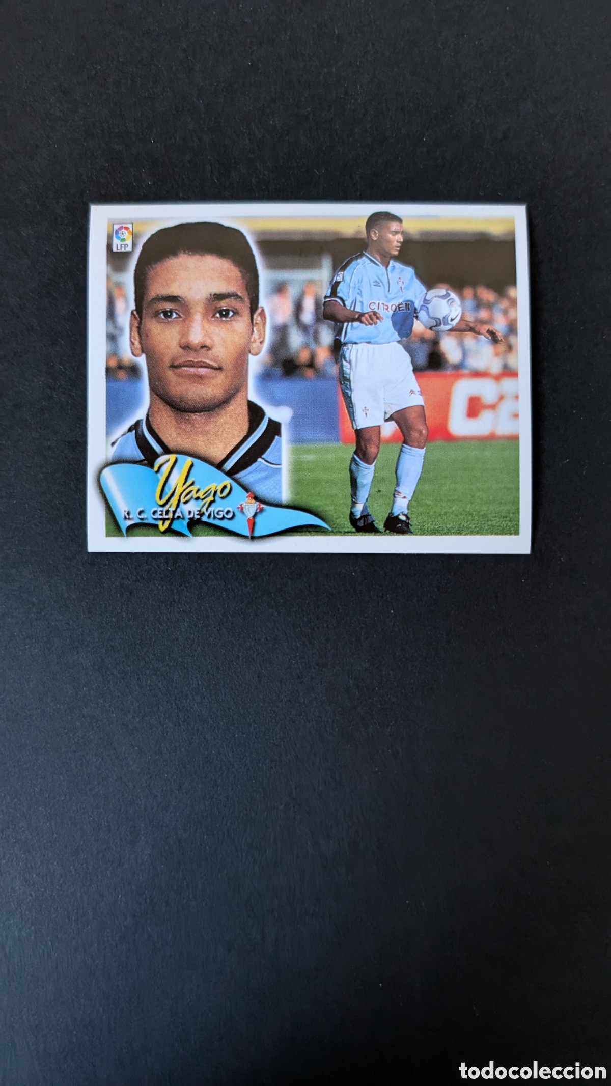 Cromos de F&uacute;tbol: L5 YAGO CELTA FICHAJE 34 LIGA ESTE 2000/01 00 01 NUNCA PEGADO SIN PEGAR