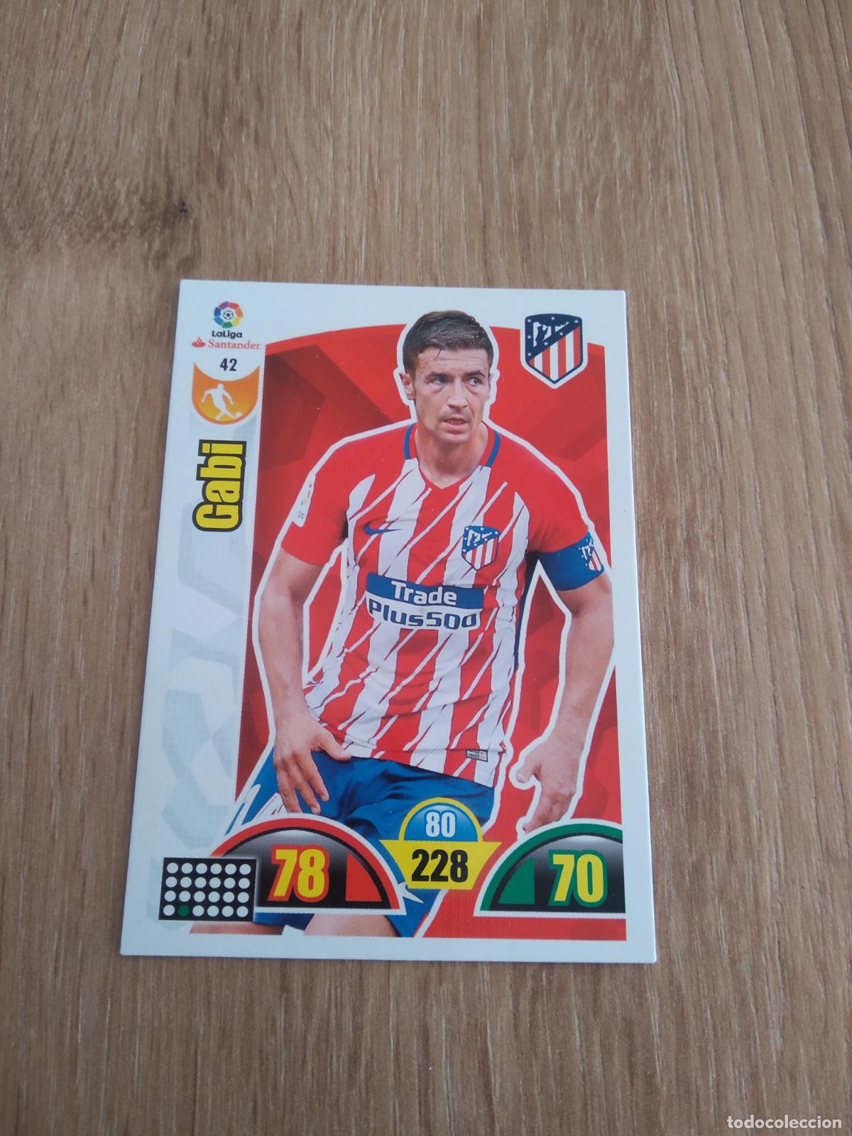 Cromos de F&uacute;tbol: 42 GABI ATLETICO DE MADRID CROMO FUTBOL PANINI ADRENALYN 17-18 LIGA 2017-2018