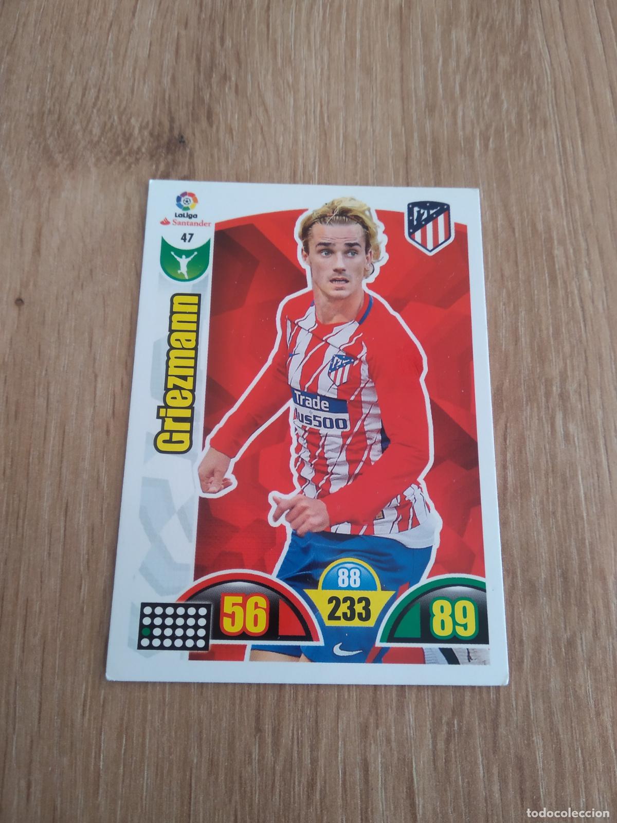 Cromos de F&uacute;tbol: 47 GRIEZMANN ATLETICO DE MADRID CROMO FUTBOL PANINI ADRENALYN 17-18 LIGA 2017-2018