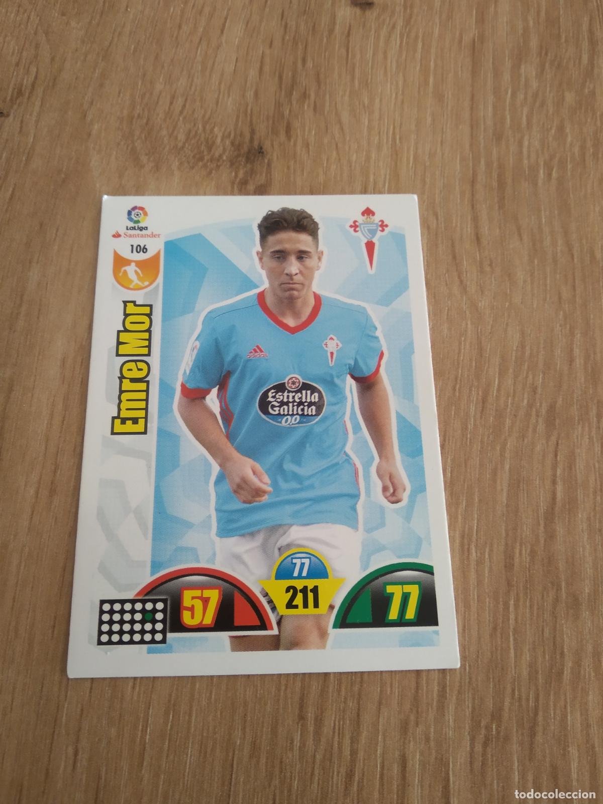Cromos de F&uacute;tbol: 106 EMRE MOR CELTA DE VIGO CROMO FUTBOL PANINI ADRENALYN 17-18 LIGA 2017-2018