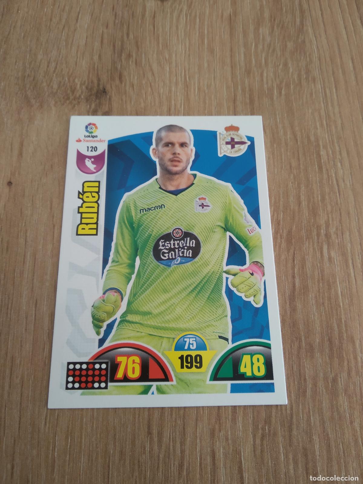 Cromos de F&uacute;tbol: 120 RUBEN DEPORTIVO CORU&Ntilde;A CROMO FUTBOL PANINI ADRENALYN 17-18 LIGA 2017-2018