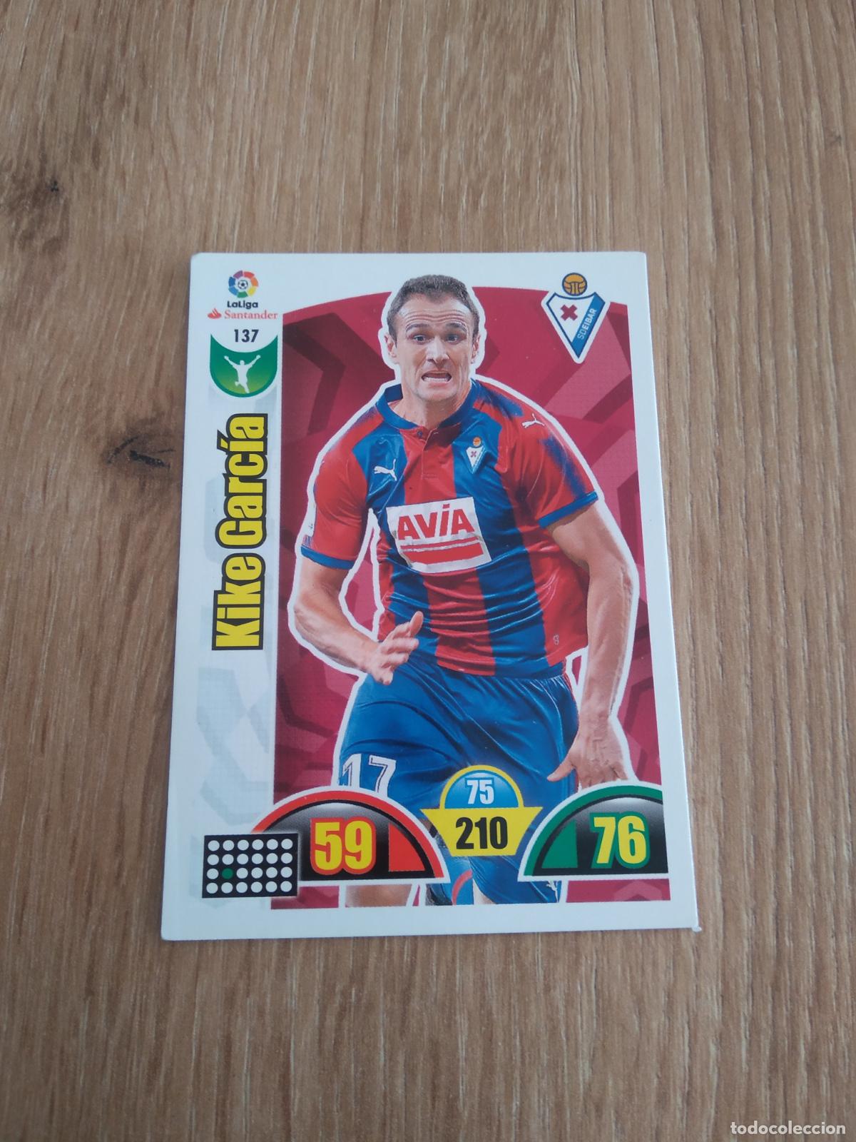Cromos de F&uacute;tbol: 137 KIKE GARCIA EIBAR CROMO FUTBOL PANINI ADRENALYN 17-18 LIGA 2017-2018