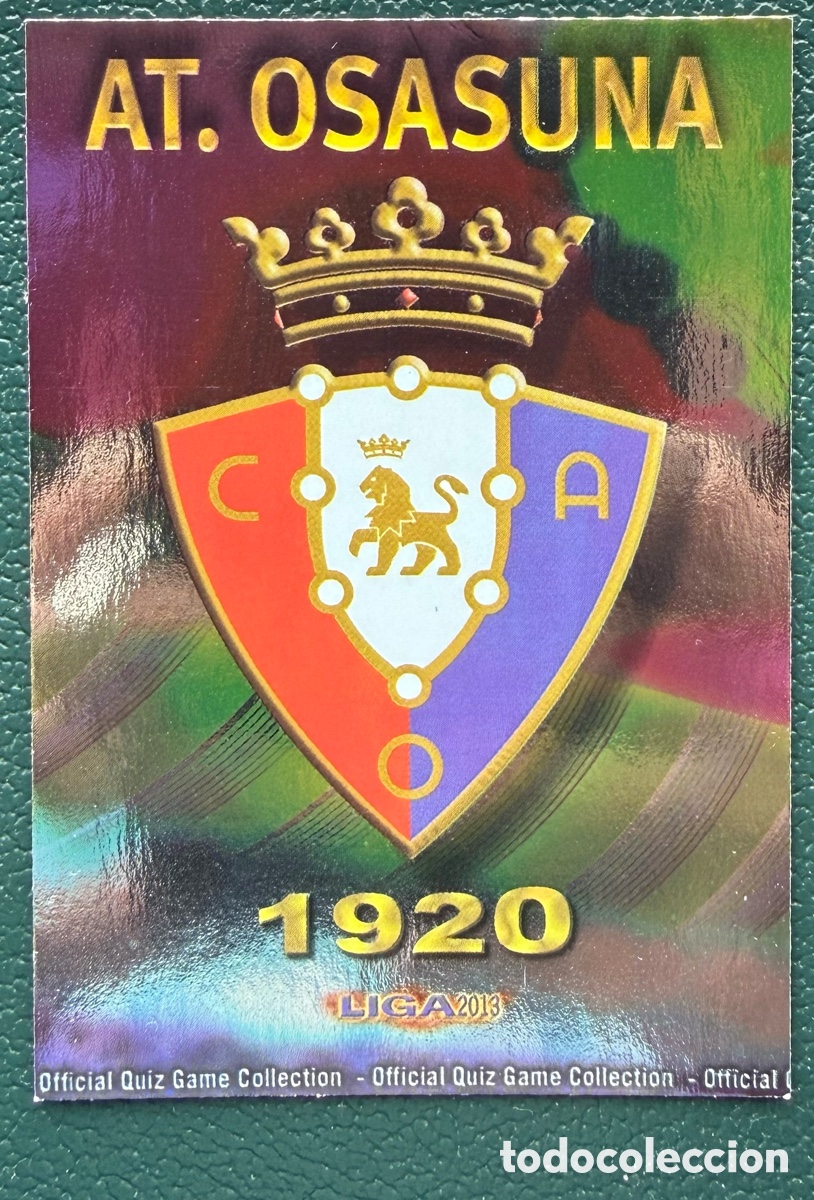 Cromos de F&uacute;tbol: 163 ESCUDO CA OSASUNA FICHAS ALBUM MUNDICROMO 2012 2013 12 13