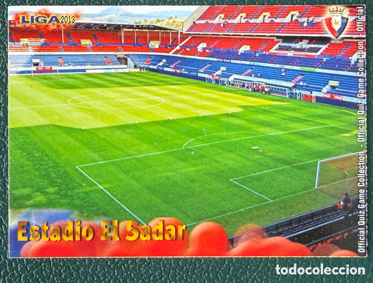 Cromos de F&uacute;tbol: 164 ESTADIO EL SADAR CA OSASUNA FICHAS ALBUM MUNDICROMO 2012 2013 12 13