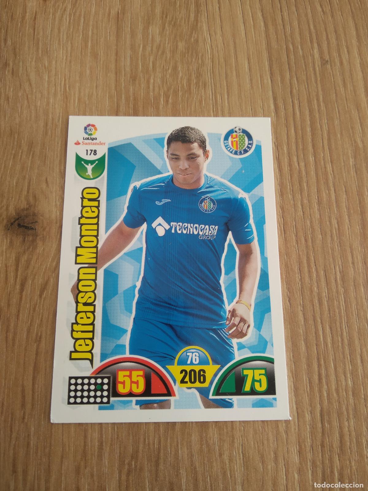 Cromos de F&uacute;tbol: 178 JEFFERSON MONTERO GETAFE CROMO FUTBOL PANINI ADRENALYN 17-18 LIGA 2017-2018