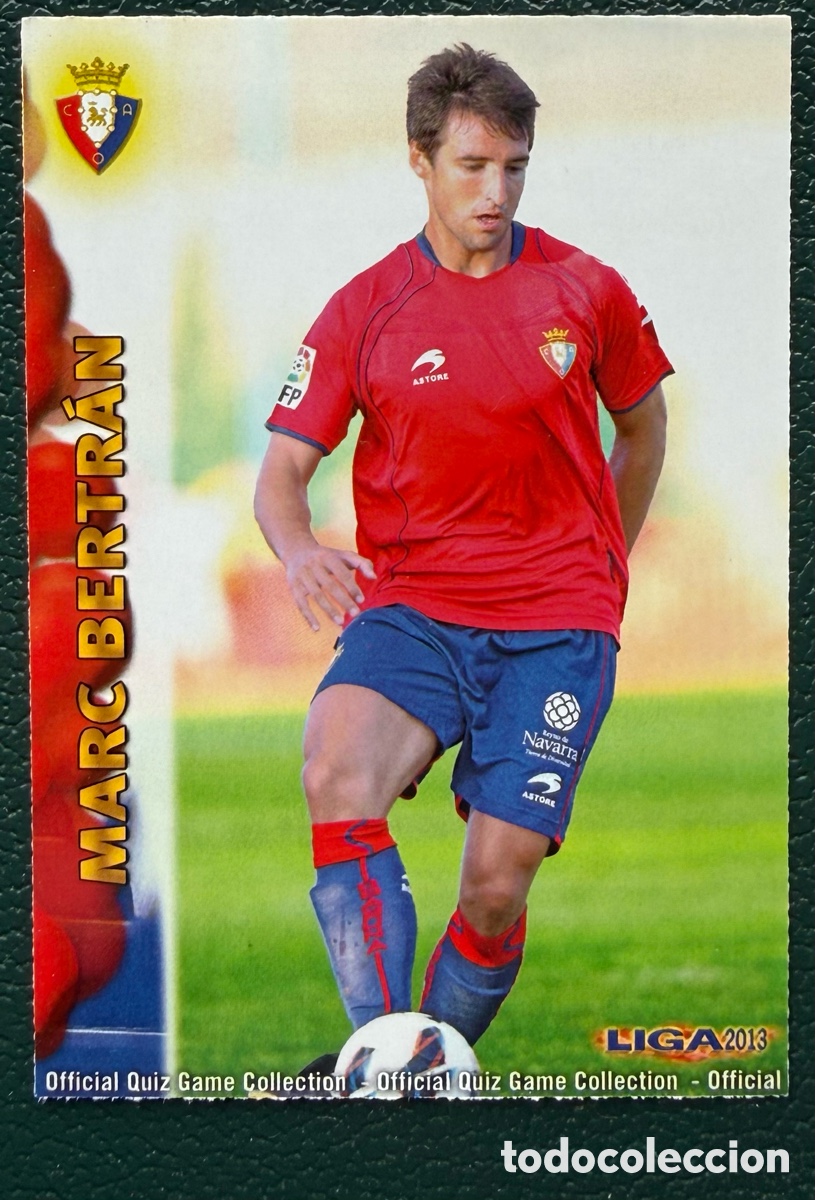 Fu&szlig;ball-Sticker: 169 MARC BERTRAN CA OSASUNA FICHAS ALBUM MUNDICROMO 2012 2013 12 13