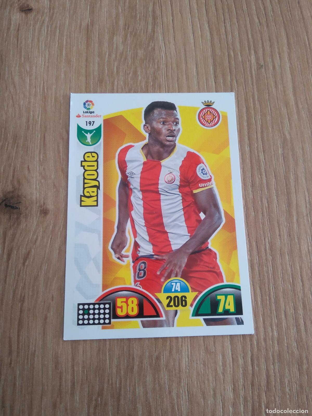 Cromos de F&uacute;tbol: 197 KAYODE GIRONA CROMO FUTBOL PANINI ADRENALYN 17-18 LIGA 2017-2018