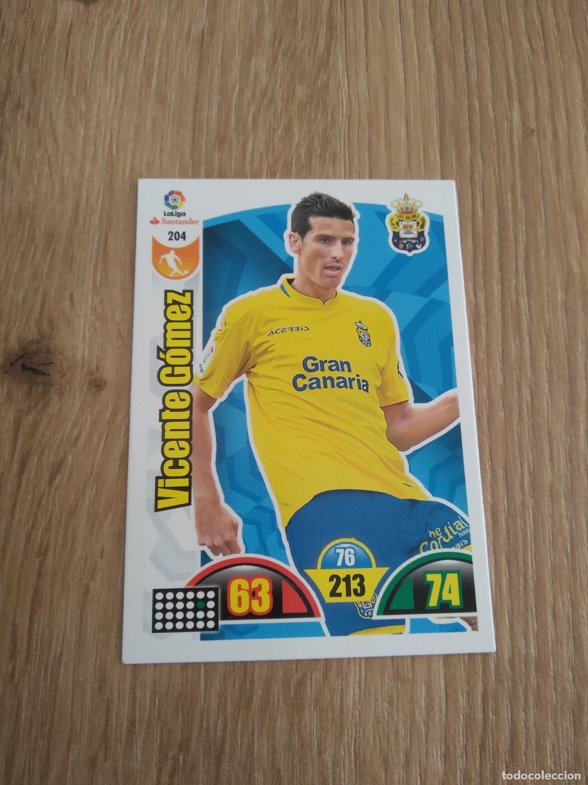 Cromos de F&uacute;tbol: 204 VICENTE GOMEZ LAS PALMAS CROMO FUTBOL PANINI ADRENALYN 17-18 LIGA 2017-2018