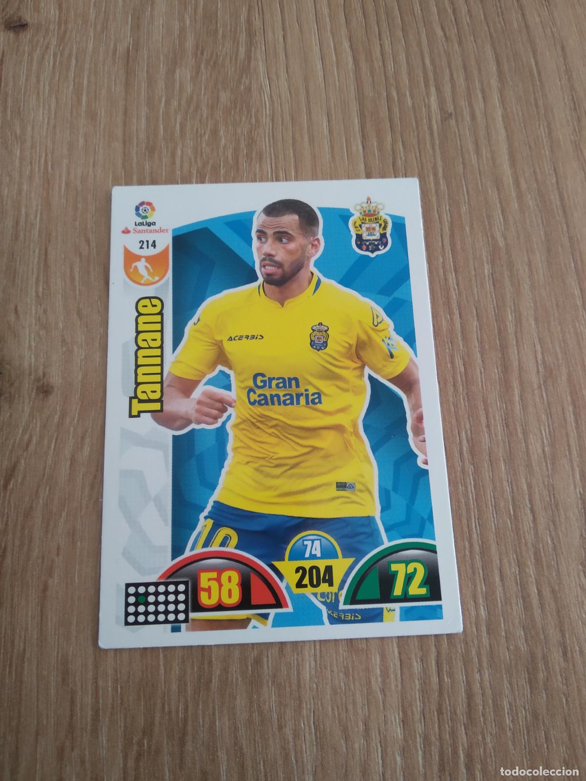 Cromos de F&uacute;tbol: 214 TANNANE LAS PALMAS CROMO FUTBOL PANINI ADRENALYN 17-18 LIGA 2017-2018