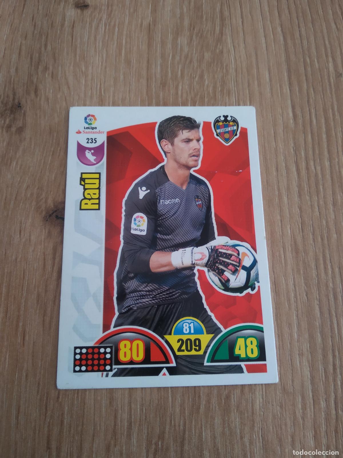 Cromos de F&uacute;tbol: 235 RAUL LEVANTE CROMO FUTBOL PANINI ADRENALYN 17-18 LIGA 2017-2018
