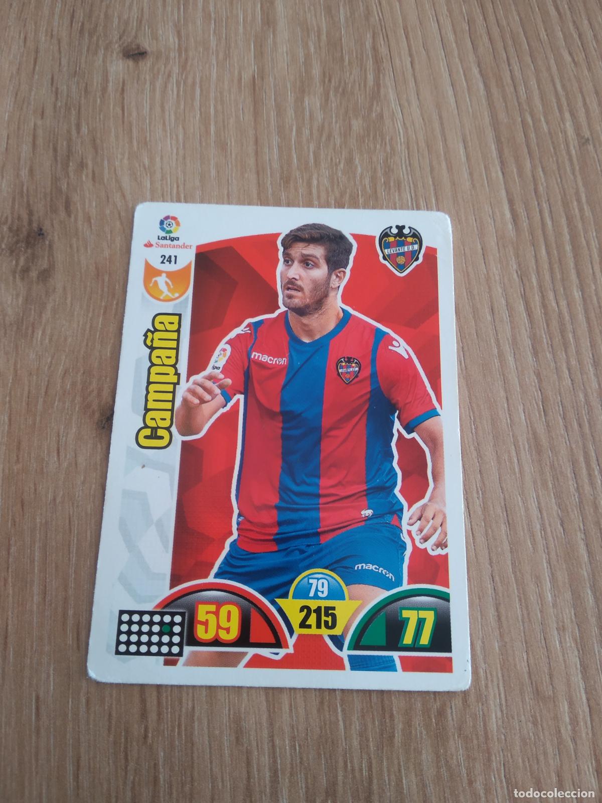 Football Stickers: 241 CAMPA&Ntilde;A LEVANTE CROMO FUTBOL PANINI ADRENALYN 17-18 LIGA 2017-2018