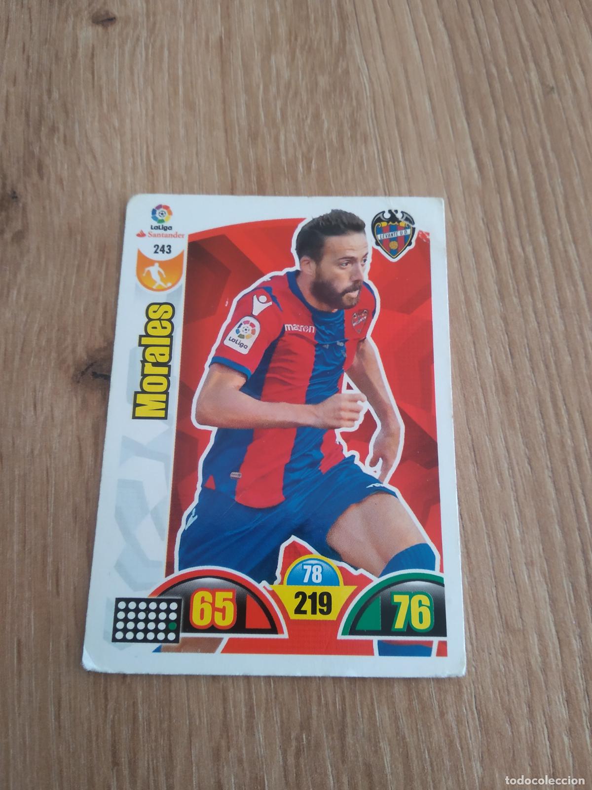 Cromos de F&uacute;tbol: 243 MORALES LEVANTE CROMO FUTBOL PANINI ADRENALYN 17-18 LIGA 2017-2018