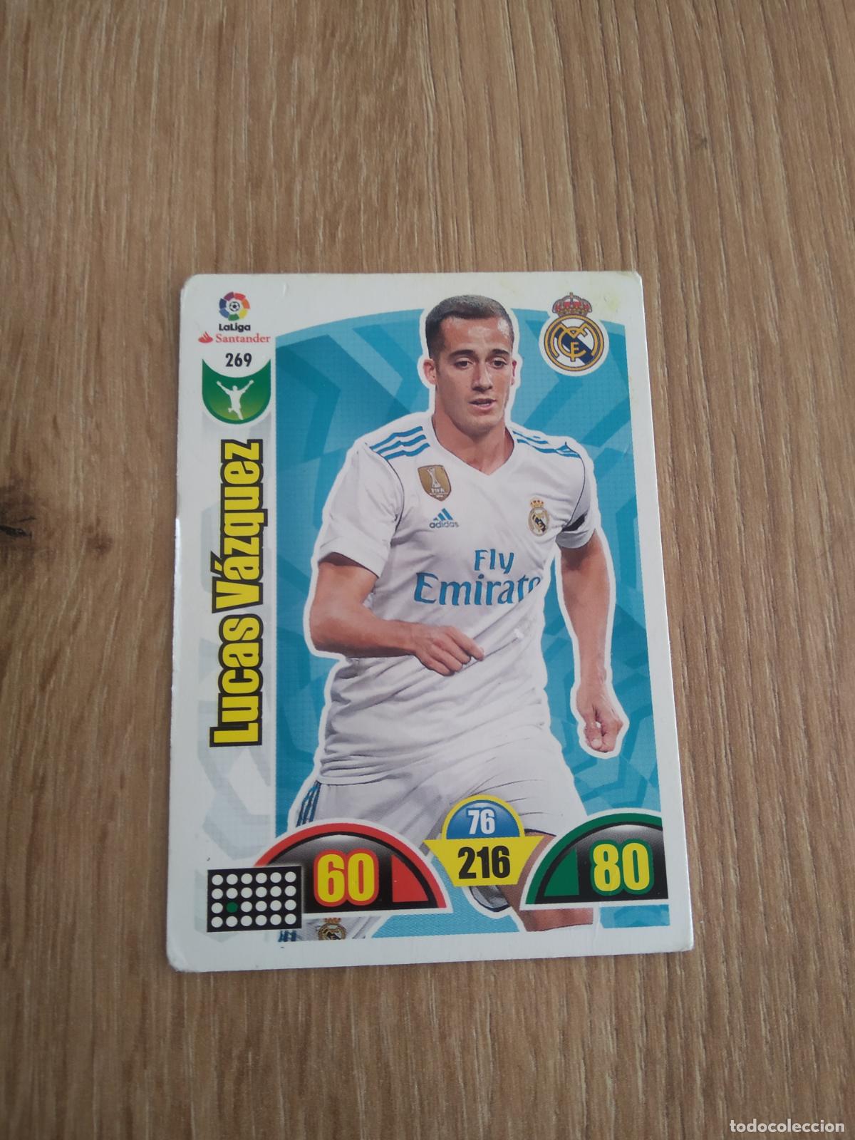 Cromos de F&uacute;tbol: 269 LUCAS VAZQUEZ REAL MADRID CROMO FUTBOL PANINI ADRENALYN 17-18 LIGA 2017-2018