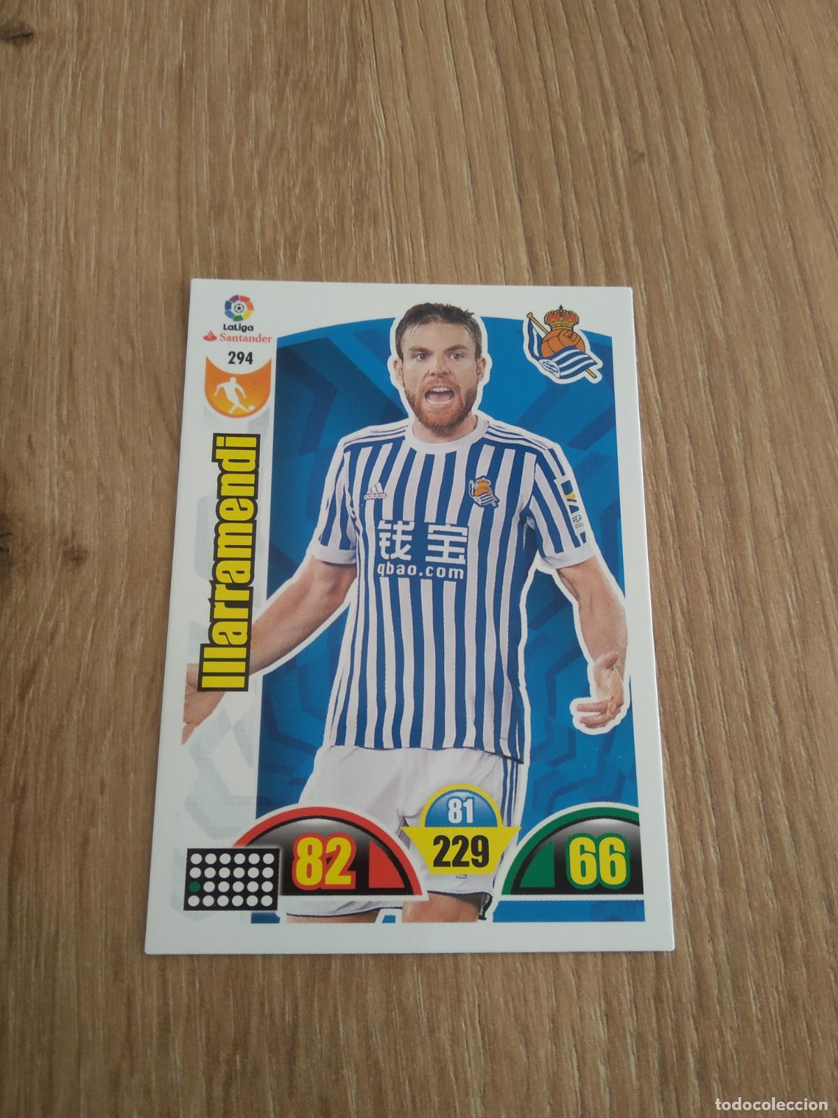 Cromos de F&uacute;tbol: 294 ILLARRAMENDI REAL SOCIEDAD CROMO FUTBOL PANINI ADRENALYN 17-18 LIGA 2017-2018