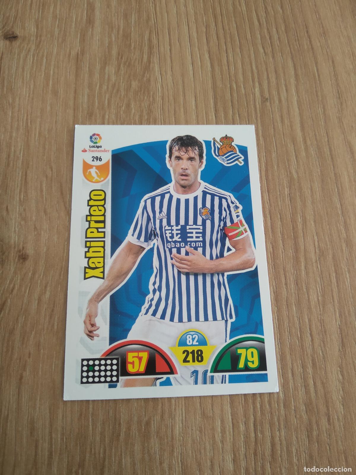 Cromos de F&uacute;tbol: 296 XABI PRIETO REAL SOCIEDAD CROMO FUTBOL PANINI ADRENALYN 17-18 LIGA 2017-2018