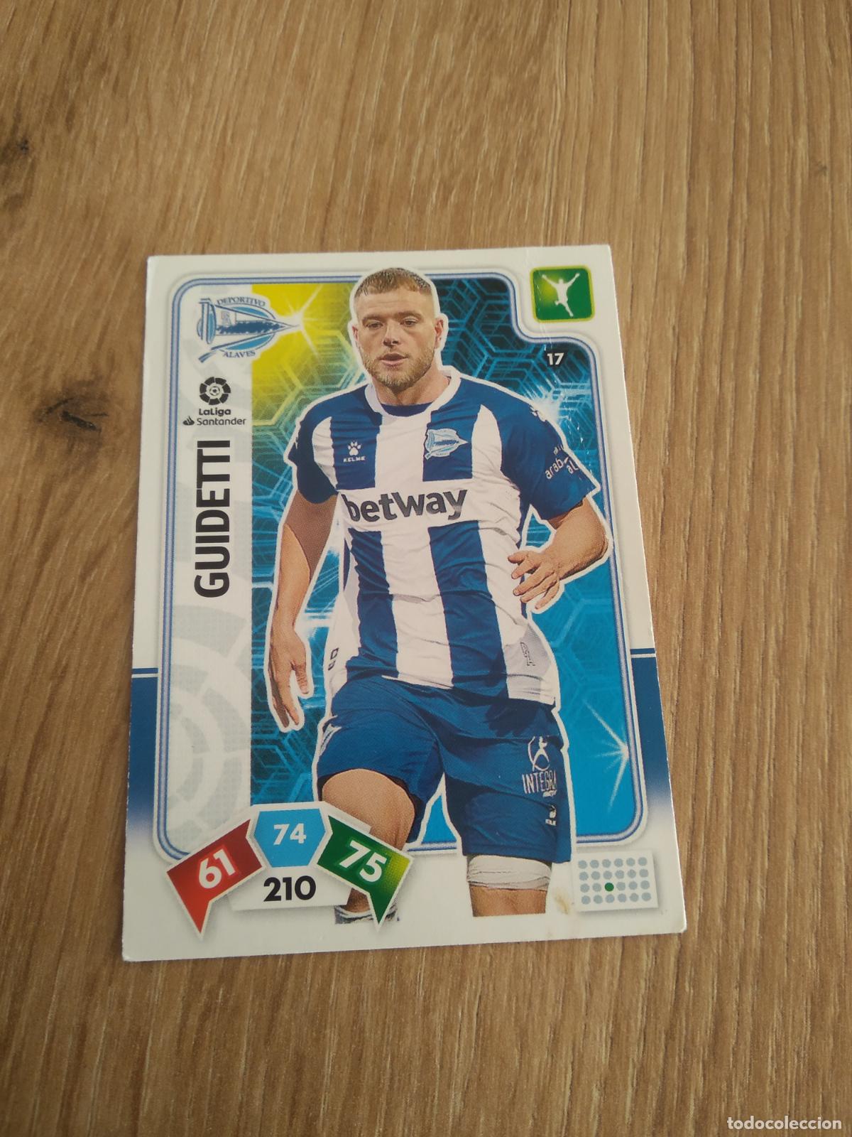 Cromos de F&uacute;tbol: 17 GUIDETTI ALAVES CROMO FUTBOL PANINI ADRENALYN 19-20 LIGA 2019-2020
